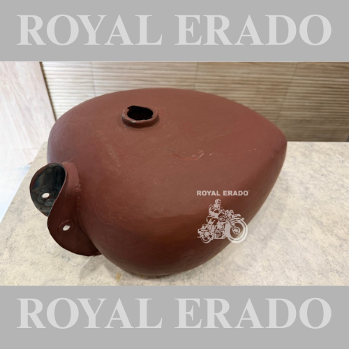 Royal Enfield broad big 18 to 20 litter tank without paint vintage old model g2 1962 style Bullet 350 Standard Electra Classic.