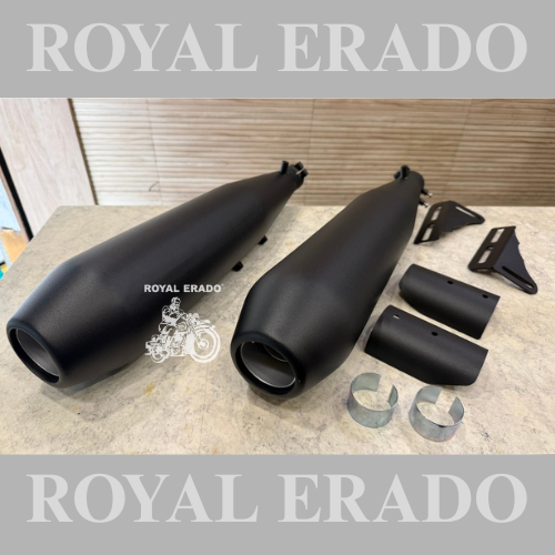 Growler Performance Exhaust Silencer in Stainless Steel Black with DB killer for Shotgun.