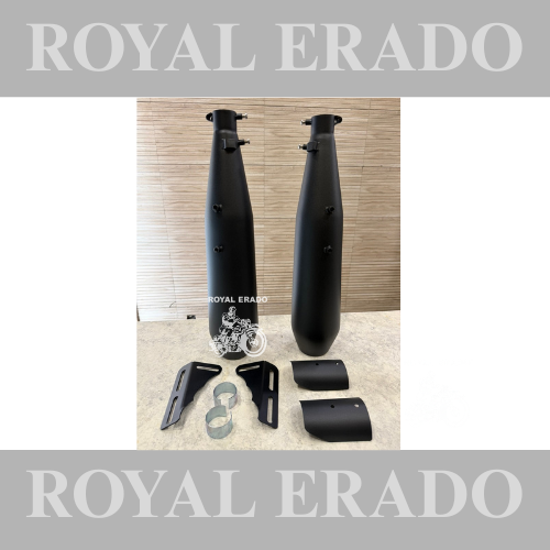 Growler Performance Exhaust Silencer in Stainless Steel Black with DB killer for Shotgun.