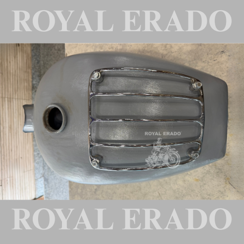 Royal Enfield Vintage Old Model G2 1962 Style Bullet 350 Standard Electra Tank Classic Tank with Chrome Grill without paint.