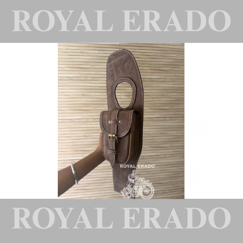 Royal Enfield brown leather tank bag tank cover Tank tidy for Classic Electra Standard Reborn Classic New Battalion Standard.
