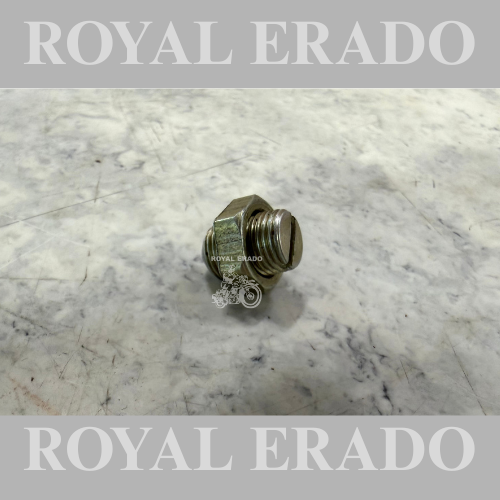 Clutch rod adjuster for Royal Enfield old model vintage G2 Bullet 1962 Standard cast iron engine 4 speed bike.