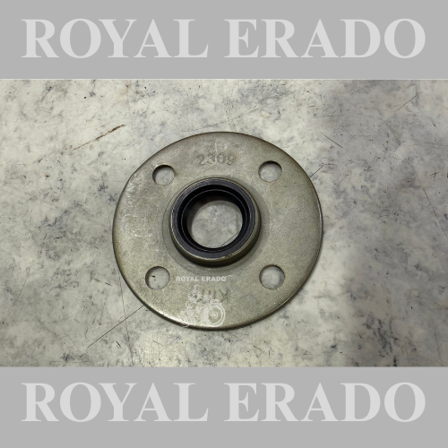 Clutch oil seat with plate for Royal Enfield old model Standard Electra cast iron engine 4 speed bike.