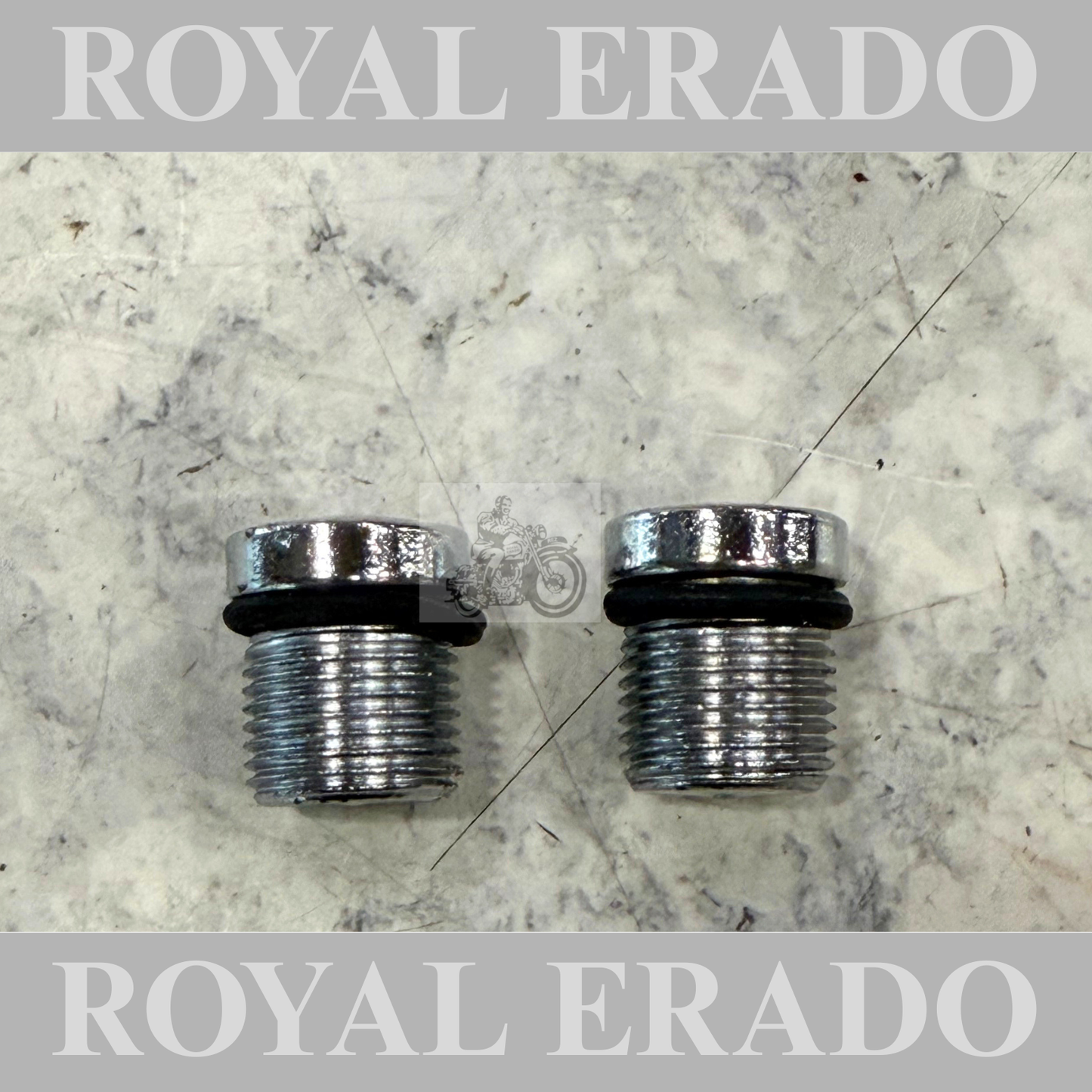 Front Shocker oil nut with O ring for vintage G2 1962 old model bullet 350 Standard Electra cast iron engine.