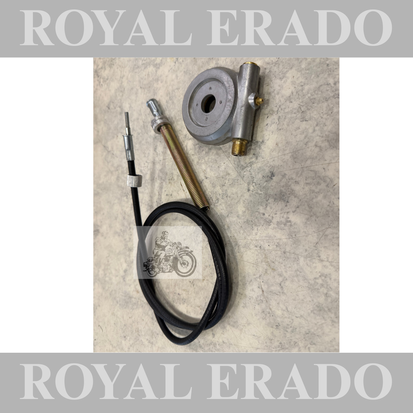 Rear speedometer meter cable rear speedometer box aluminum metal for vintage G2 1962 old model bullet 350 Standard cast iron engine.