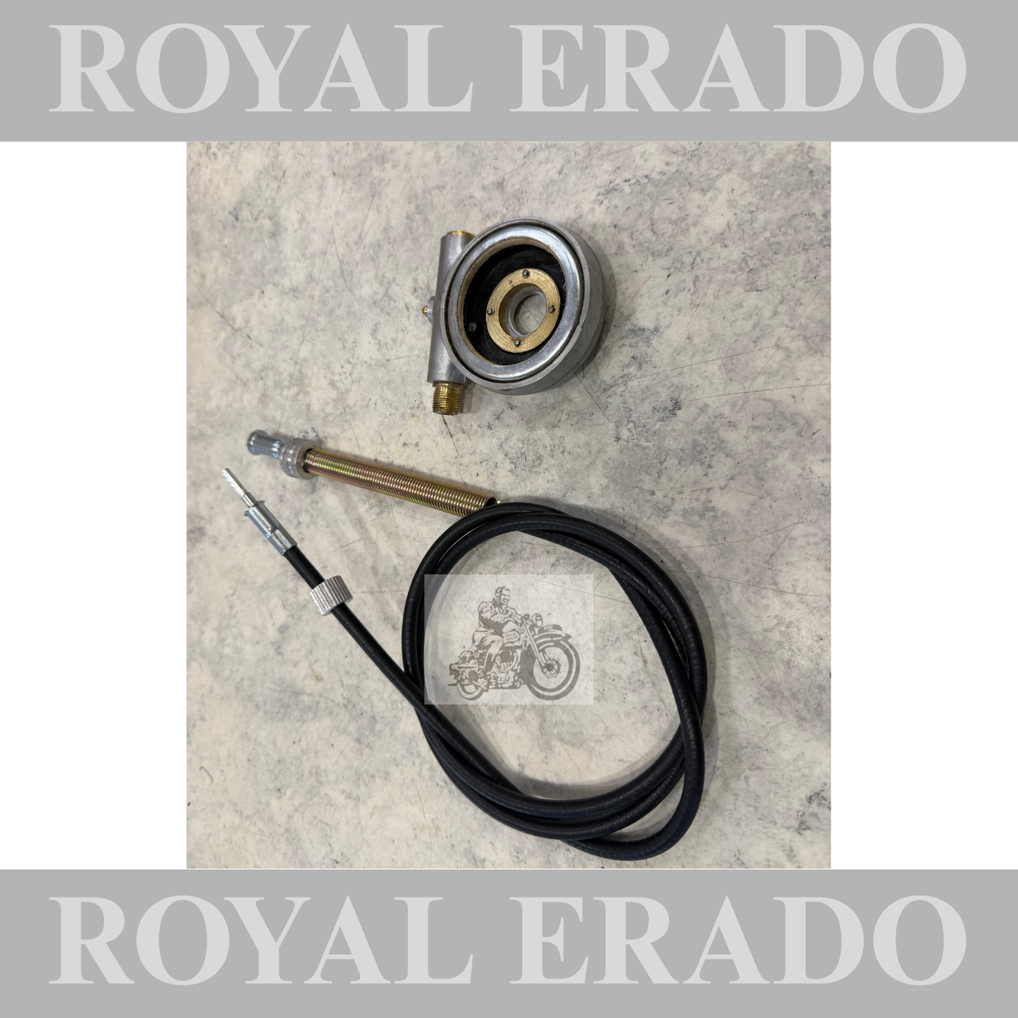 Rear speedometer meter cable rear speedometer box aluminum metal for vintage G2 1962 old model bullet 350 Standard cast iron engine.