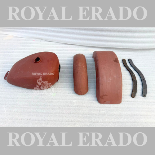 Royal Enfield left-side bend pipe for old model cast iron engine Standard Vintage G2 1962 old model bullet 350 ( for both side silencer /double boar head )