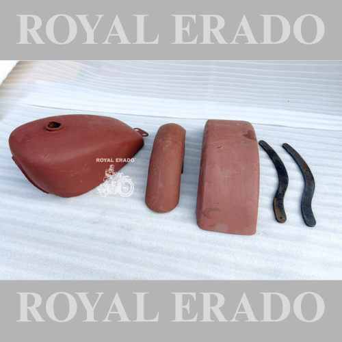 Royal Enfield left-side bend pipe for old model cast iron engine Standard Vintage G2 1962 old model bullet 350 ( for both side silencer /double boar head )