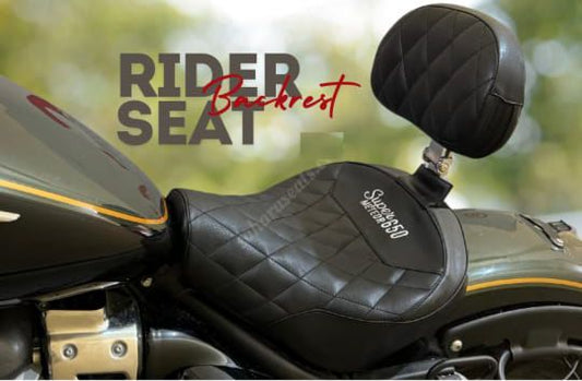 For Royal Enfield Super meteor front rider seat with backrest
