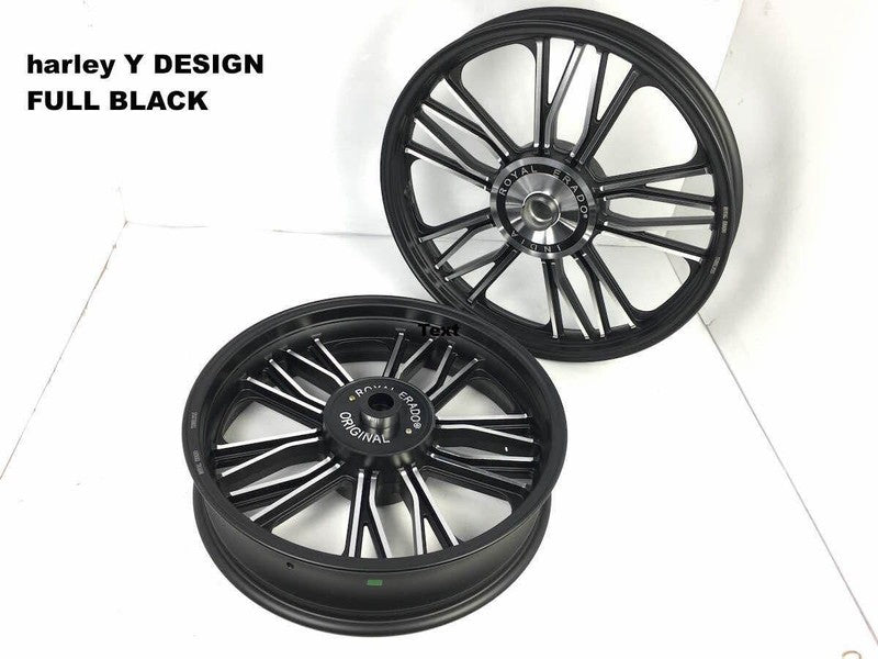 Royal Erado HARLEY Y Alloy Wheel set for classic single disc