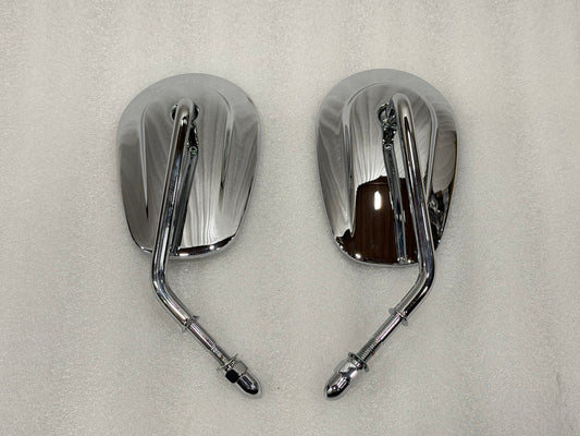 Royal enfield mirror in chrome with indicators harley style for  super meteor 650 meteor 350 classic electra standard reborn hunter 350 vintage 1962 old model bullet 350