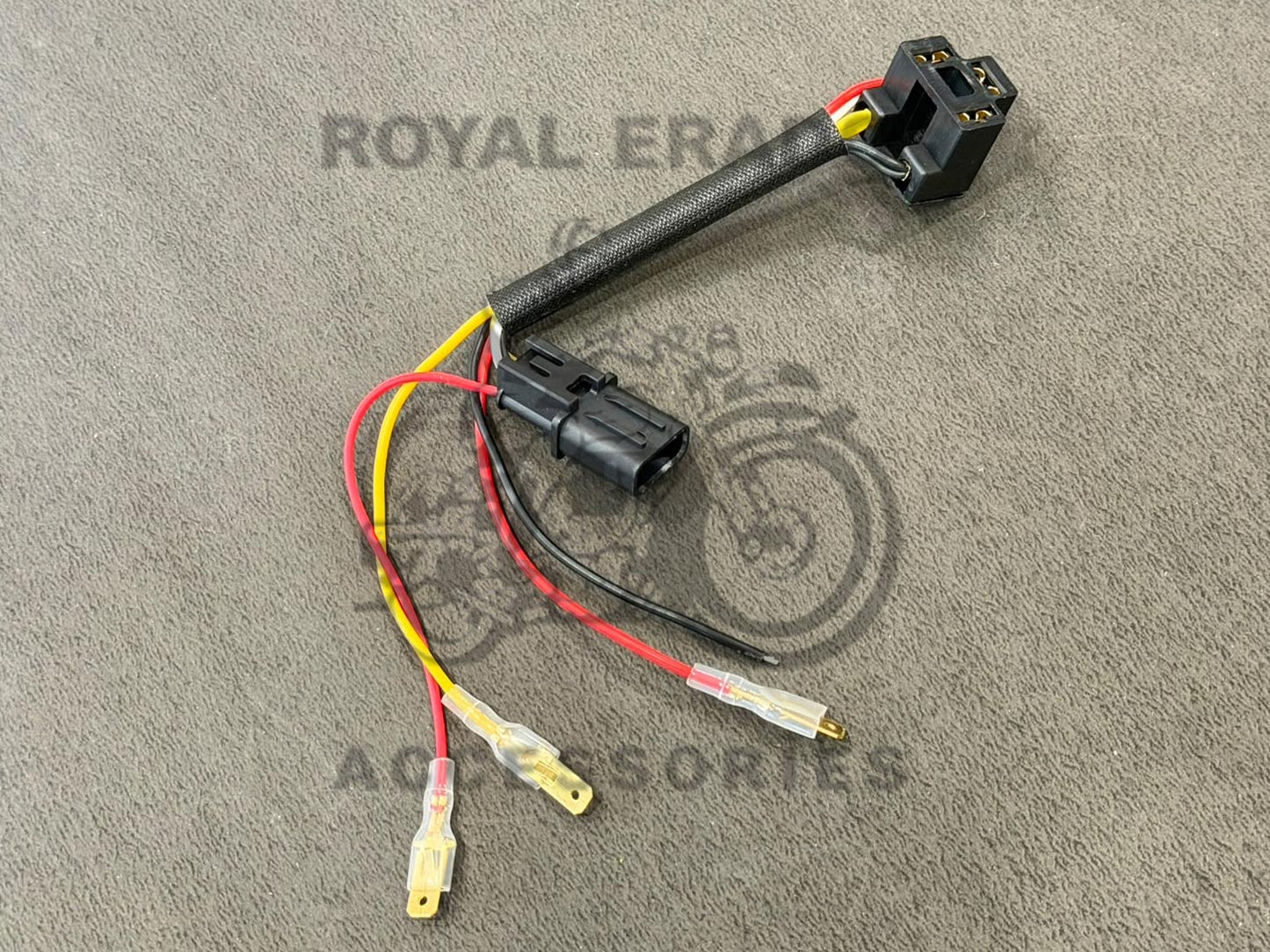Hjg Headlight Coupler Harness For New Royal Enfield Motorcycles 4-PIN Re Male To H4 Female Headlight Adapter Coupler For Royal Enfield | Plug-and-play Wiring Harness Converter For Classic 350 Reborn