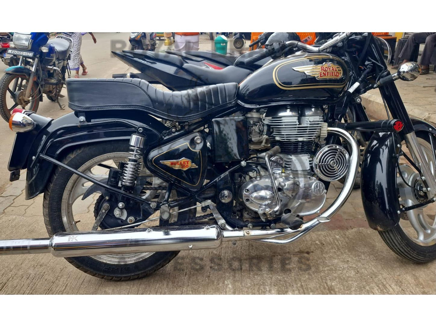 Hk Indore Company Free-flow Exhaust Loud Sound Exhaust For Royal Enfield Classic Electra Standard  Bs-3 Bs-4