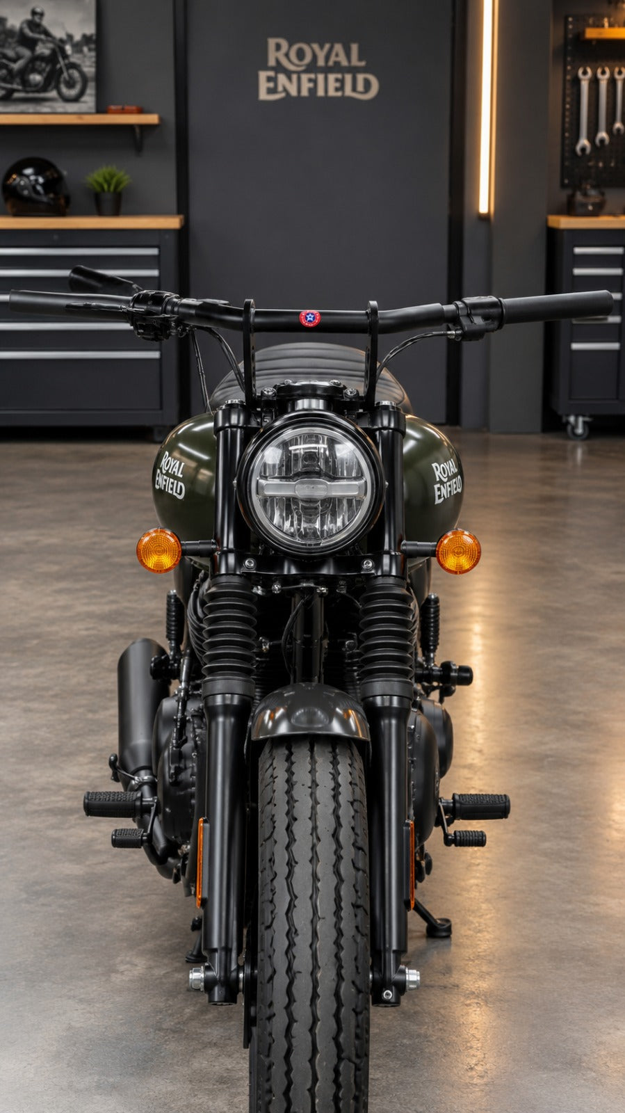 Harley Style Bobber Chopper Style Straight Rod Handle Bar For Reborn Classic Battalion Standard, Classic Electra Standard, Thunderbird Meteor 350 Hunter 350