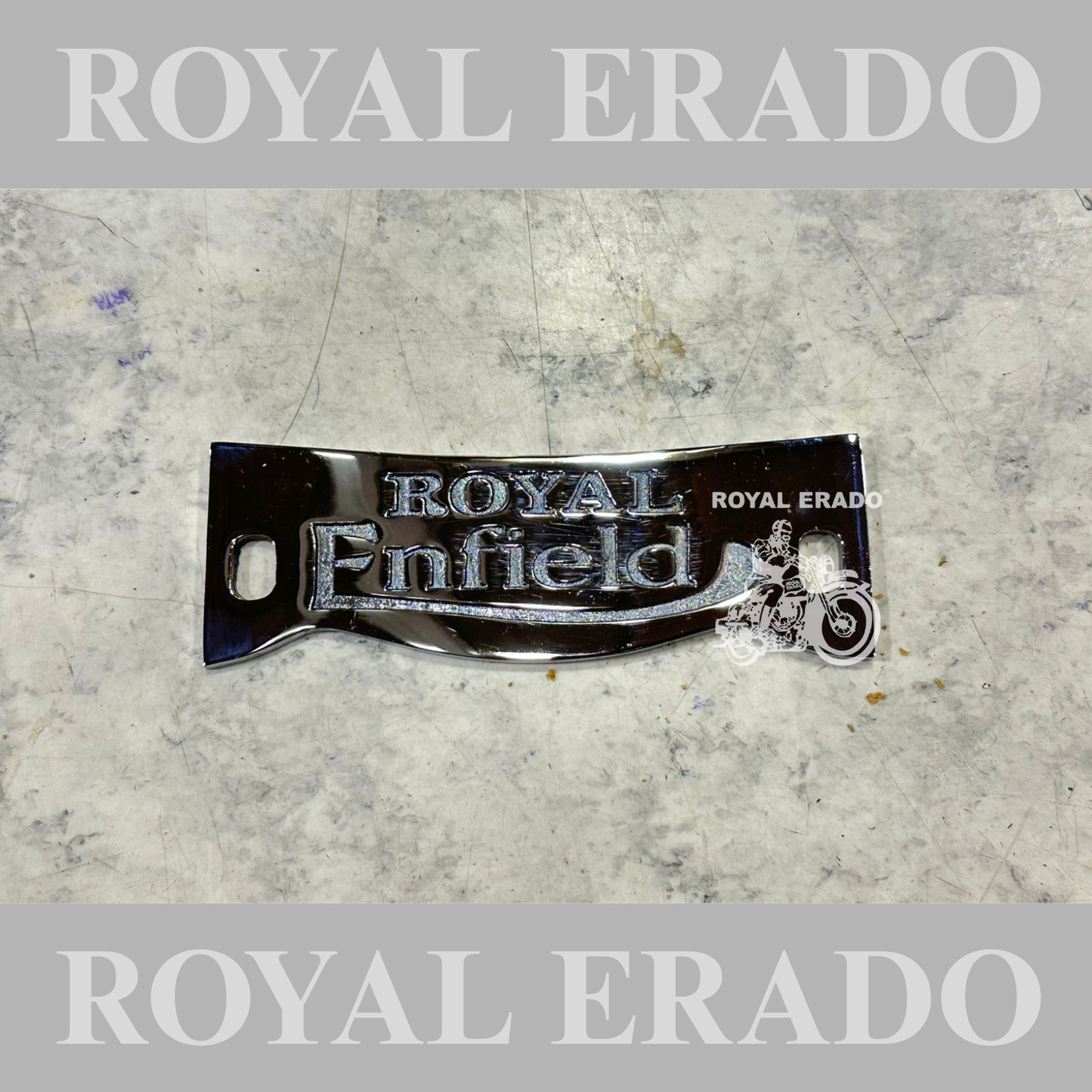 Kabir Singh style Royal Enfield old model vintage g2 Standard bullet 1962&nbsp; crown plate in Chrome.
