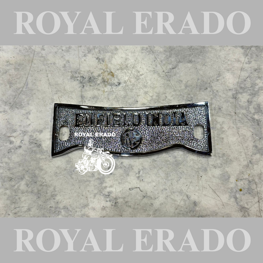 Royal Enfield old model vintage g2 Standard bullet 1962 Kabir Singh style crown plate in chrome with Enfield india written
