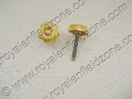 Royal enfield old model vintage brass tool box flower nut