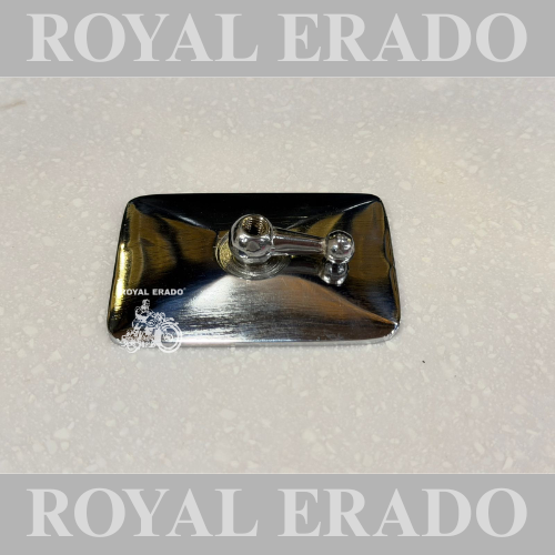Royal Enfield black chrome tappet plate with chrome wing nut for vintage G2 1962 old model Bullet 350 Standard Electra cast iron engine.