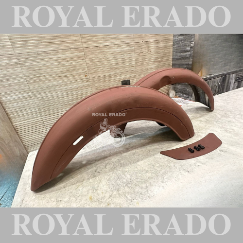 Royal Enfield vintage G2 1962 old model bullet 350 front and rear mudguard with line at centre ( bech mai dhare nas vale )