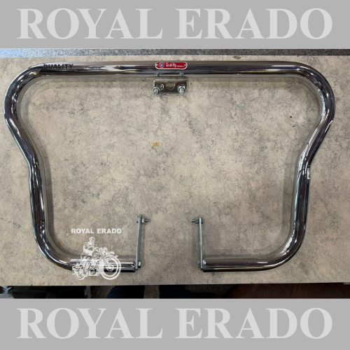 Royal Enfield Standard Electra Classic Butterfly, OE type leg guard, crash bar in chrome with fitting clamps for vintage G2 1962 old model bullet 350.