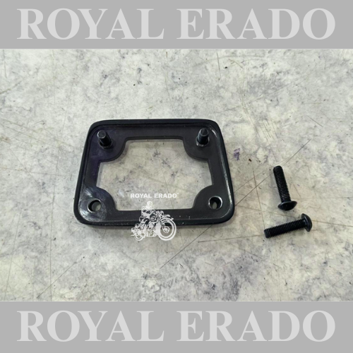 Royal Enfield UCE model Classic Electra Standard Tappet plate with glass in black to see the oil inside the bike and the Tappet moving.