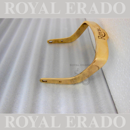 Royal Enfield rear brass seat handle backrest with royal written with laser For classic Electra and Standard vintage g2 old model Royal Enfield