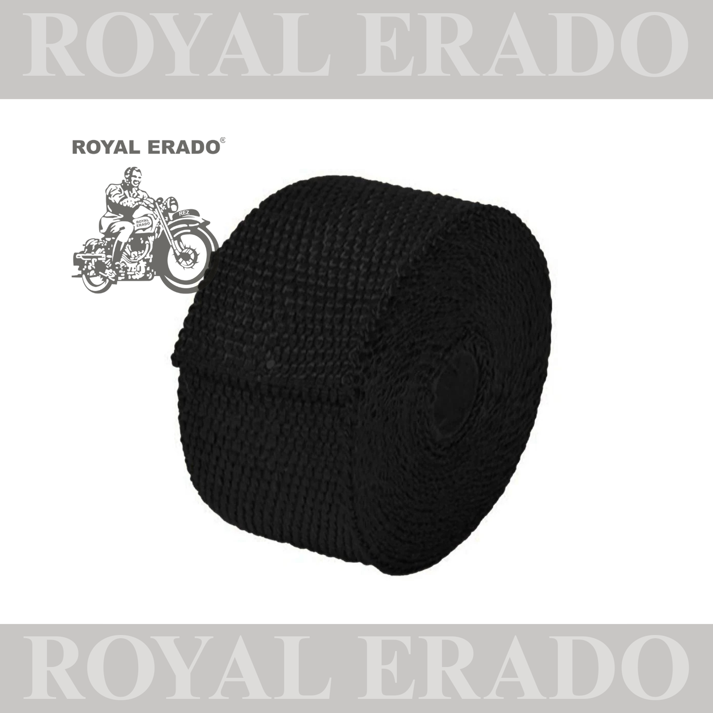 Bike Exhaust Silencer Wrap Heat Shield Protector with Clip Clamp Black for Royal Enfield 3 METERS for Royal Enfield classic electra standard battalion reborn hunter 350 meteor 350 super meteor 650 interceptor and gt  650 , classic twin 650