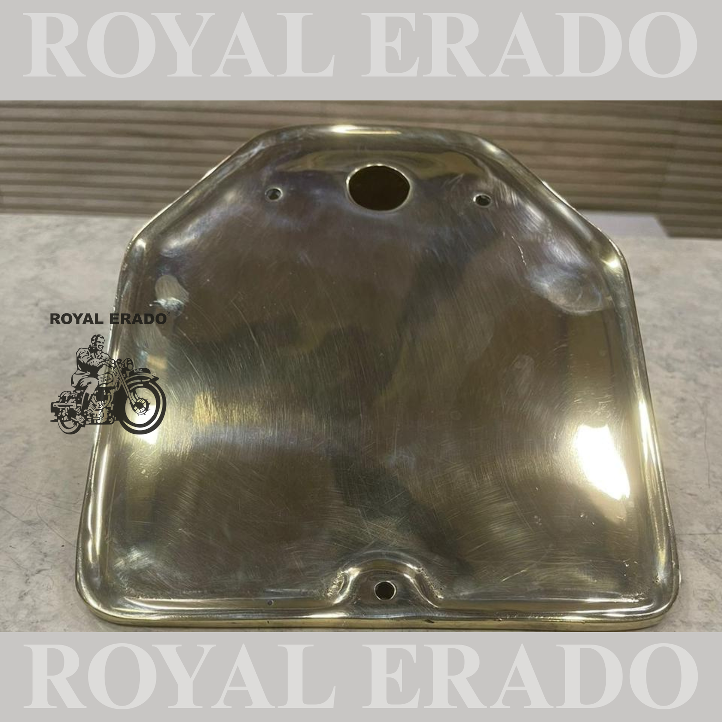 Royal Enfield vintage g2 style 1962 old model rear number plate in brass heavy duty for classic electra and standard