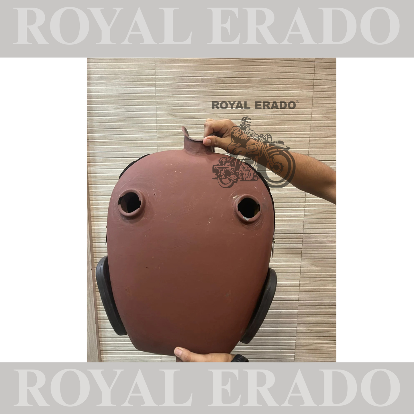 18 to 20 litter tank with vintage enfield tank monogram and knee pad  for royal enfield old model g2 standard electra n classic