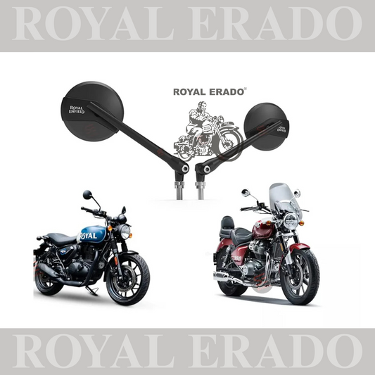Touring Mirror, Compatible for all the models of Royal Enfield classic electra standard battalion reborn hunter 350 meteor 350 super meteor 650 interceptor and gt  650 , classic twin 650
