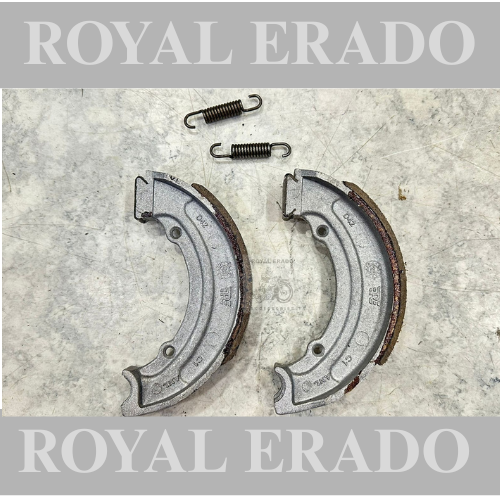 Royal enfield genuine rear brake shoe with spring for classic electra standard bs-3 bs-4 and vintage g2 1962 old model bullet 350