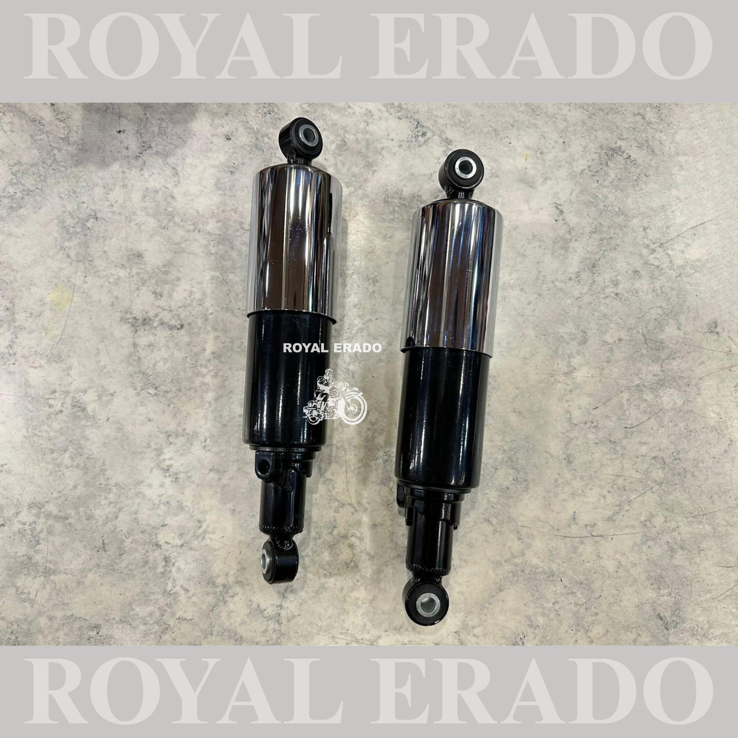 Royal Enfield vintage g2 1962 old model black chrome shocker for Standard bullet Electra.