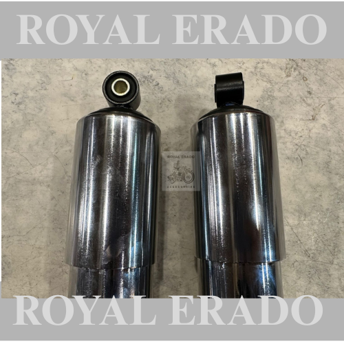 Royal enfield old model vintage g2 style bullet 350 standard full chrome shocker for standard and electra