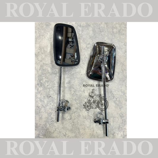 Royal Enfield Bullet Classic Electra Standard Vintage g2 old 1962 model handle bar mirror rectangle square