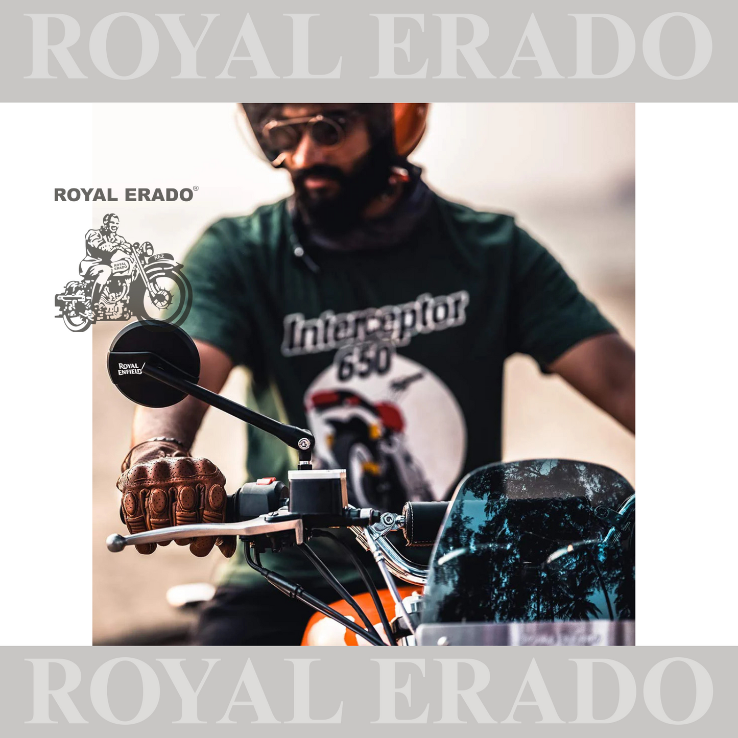 Touring Mirror, Compatible for all the models of Royal Enfield classic electra standard battalion reborn hunter 350 meteor 350 super meteor 650 interceptor and gt  650 , classic twin 650