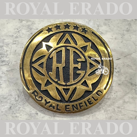 Royal Enfield vintage g2 1962 old model bullet Reborn Classic Electra standard Battalion Meteor Hunter RE brass monogram for tool box battery cover air filter box
