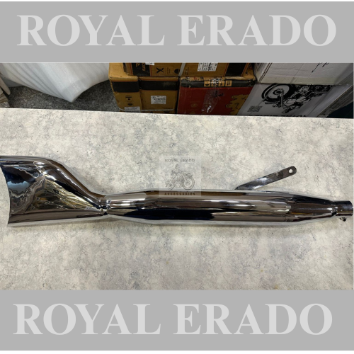 Royal Enfield vintage G2 1962 old model bullet 350 Classic (BS3-BS4) electra standard fish type silencer in chrome.