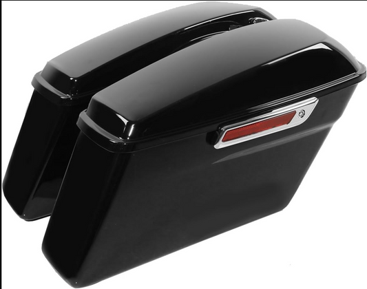 Harley Davidson style side boxes Side Panniers saddle bags for Harley-Davidson Low Rider, Road Glide, Fat Boy, Harley Street 750, Street Rod, Super Meteor 650, Meteor 350, &Classic 650, Jawa Perak, Goan Classic, Battion Standard, Reborn Classic