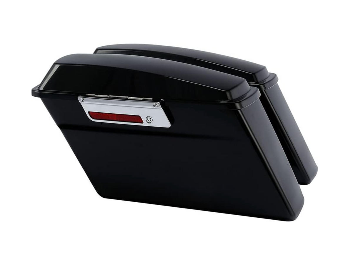 Harley Davidson style side boxes Side Panniers saddle bags for Harley-Davidson Low Rider, Road Glide, Fat Boy, Harley Street 750, Street Rod, Super Meteor 650, Meteor 350, &Classic 650, Jawa Perak, Goan Classic, Battion Standard, Reborn Classic