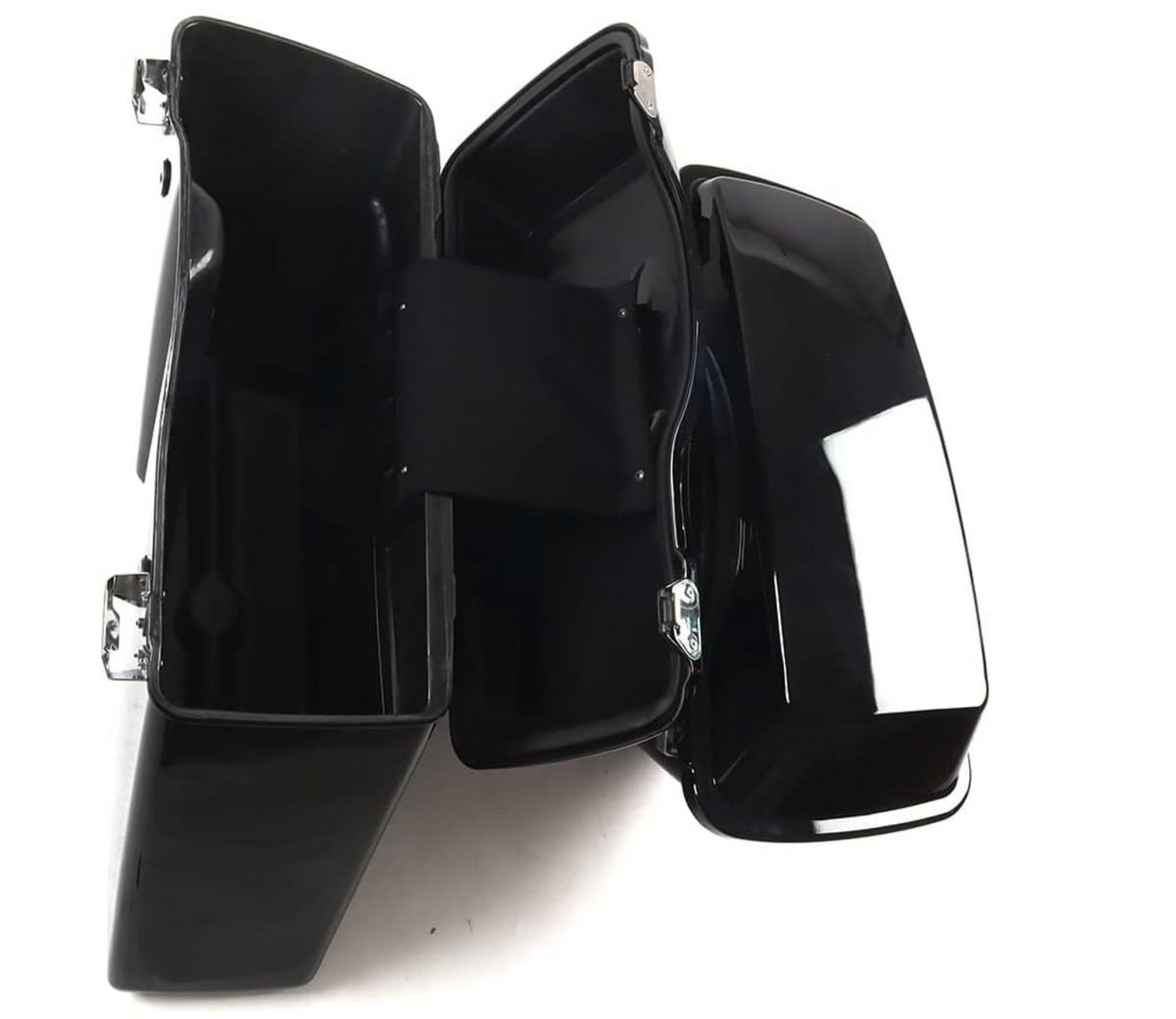 Harley Davidson style side boxes Side Panniers saddle bags for Harley-Davidson Low Rider, Road Glide, Fat Boy, Harley Street 750, Street Rod, Super Meteor 650, Meteor 350, &Classic 650, Jawa Perak, Goan Classic, Battion Standard, Reborn Classic