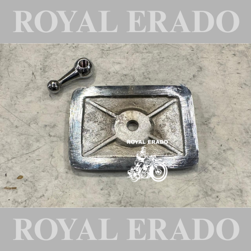 Royal Enfield standard Electra old model tappet plate with wing nut in brass chrome