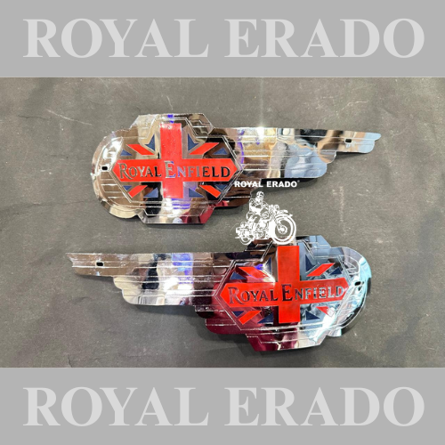 Royal Enfield vintage g2 1962 old model g2 bullet brass chrome tank monogram with UK England flag logo