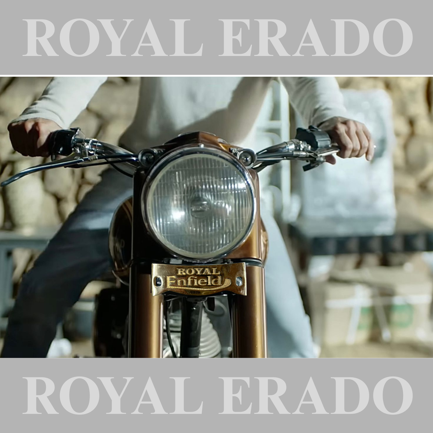Royal Enfield old model vintage g2 Standard bullet 1962 kabir singh style crown plate in brass.