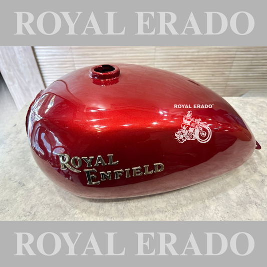 Royal Enfield Electra bs-3 & bs-4 models tank in red color in 14 litters vintage look