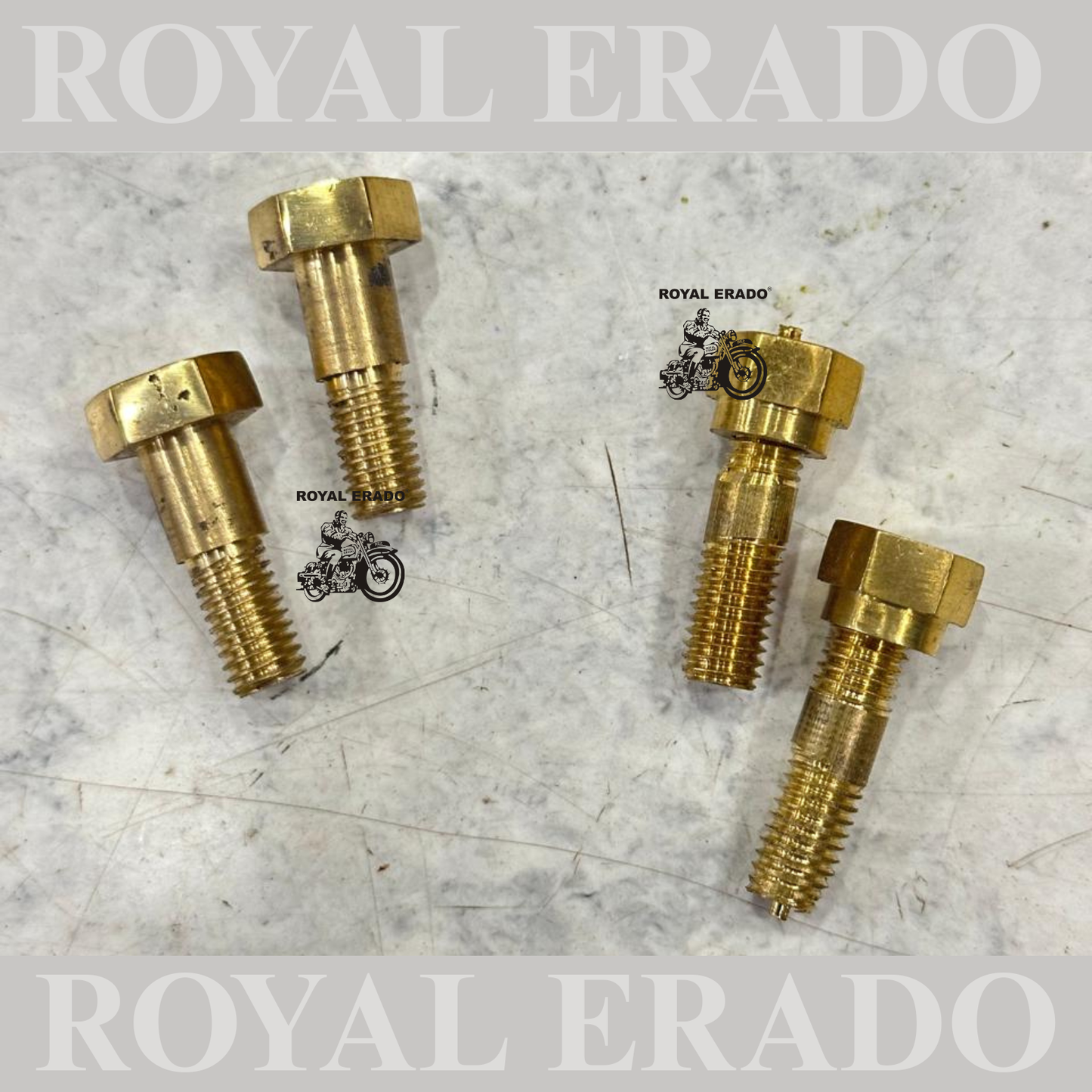 Brass handle clamp / clip with Bolt for Vintage Royal Enfield & g2 old model Standard 1962 to 2000 model