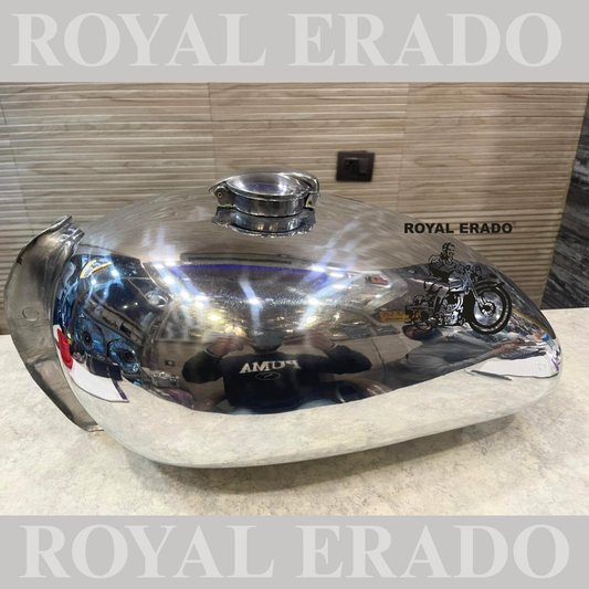 Royal Enfield Classic Electra Standard g2 vintage style old model tank in chrome