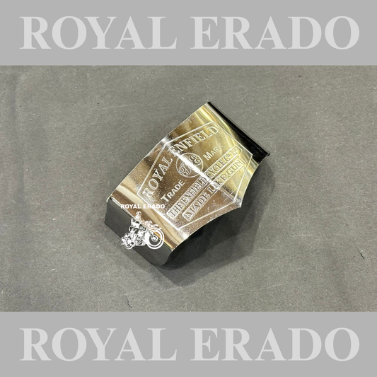 Royal Enfield Vintage British style made in England made like a gun logo Vintage 1962 old g2 model tail light shade in chrome engraved