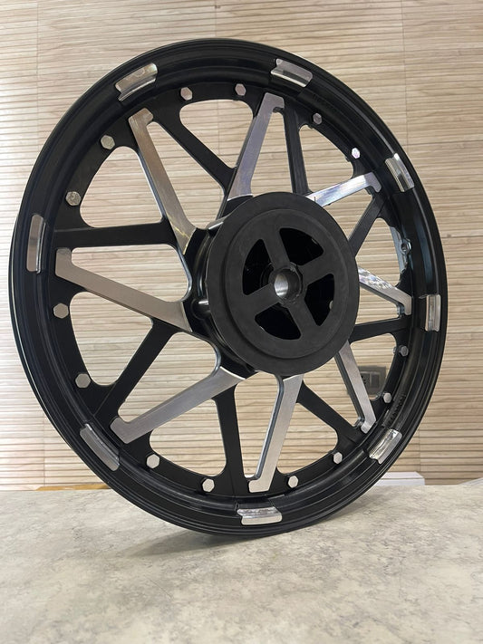 Kingway RaceBy DOUBLE V Alloy Wheel set for Royal Enfield classic single disc and standard 500cc ( front 19” disc & rear drum 18” )