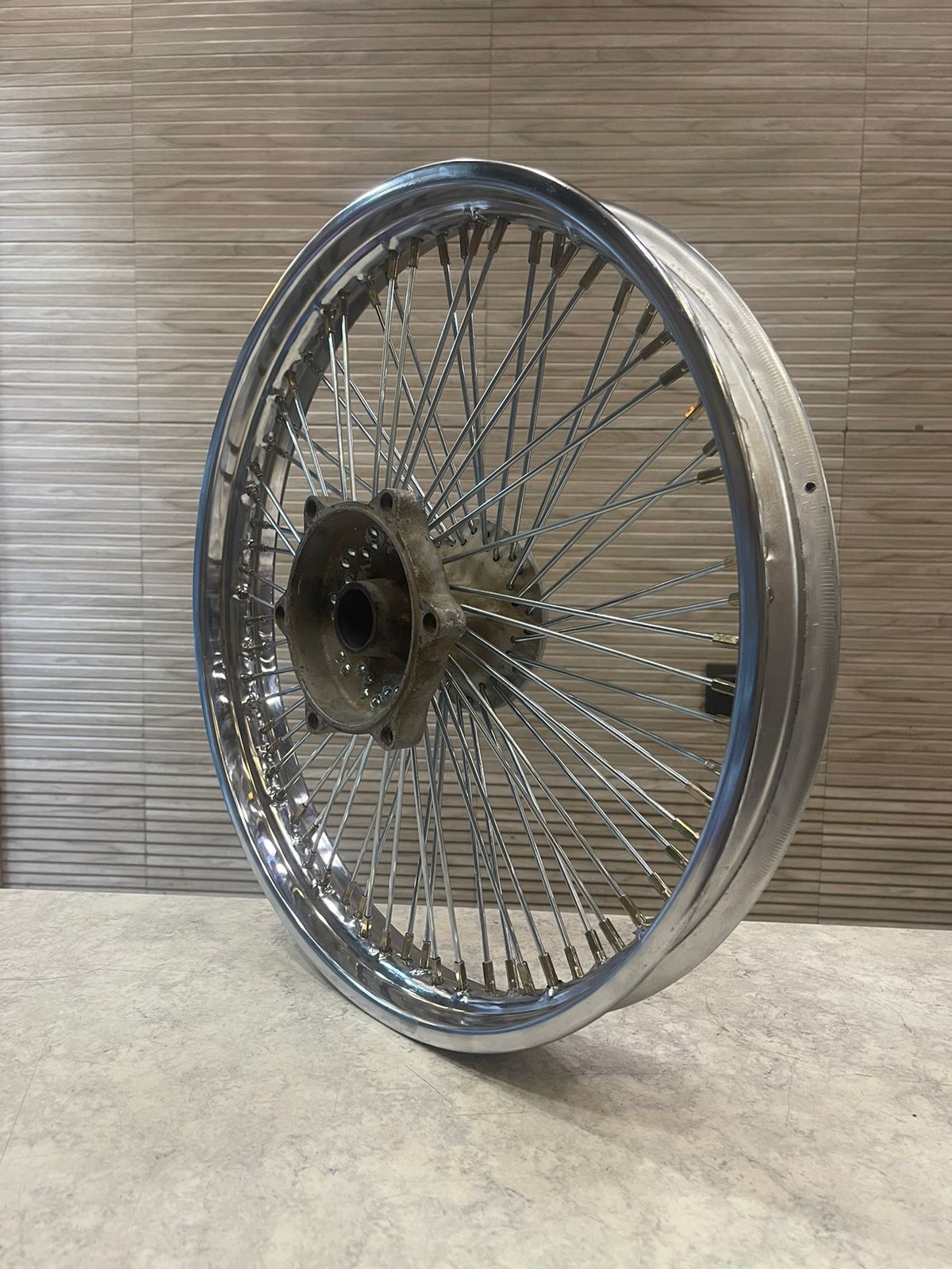 80 spokemulti spoke wheel rim in chrome for royal enfield classic electra standard thunderbird multispoke wheel
