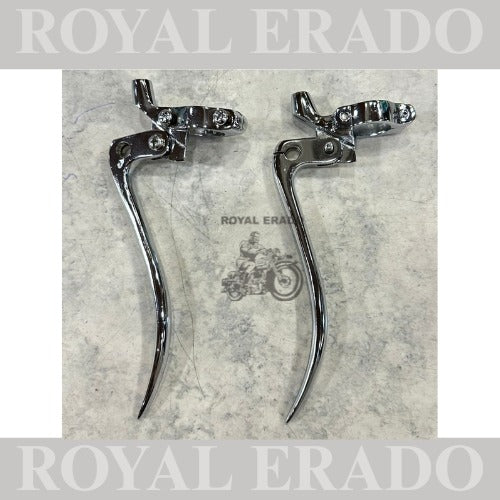 Brass chromed vintage style g2 old model universal clutch break lever for 7/8" handle bar Royal Enfield bsa etc ( fit to non- disc bike )